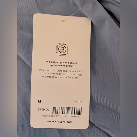 NWT Athleta Willow Jumpsuit Size M in Color Blue - Picture 11 of 16